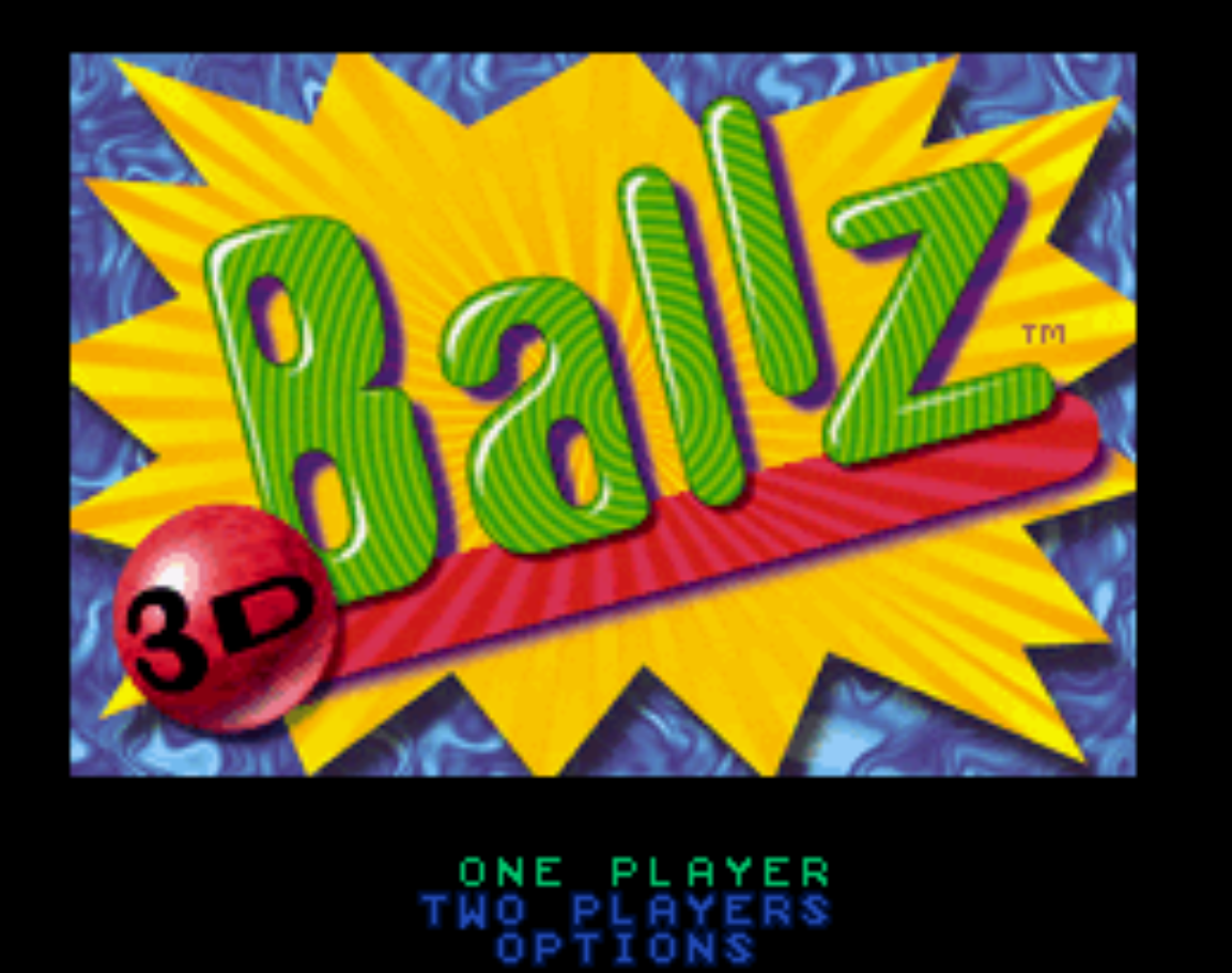 Ballz 3D Title Screen